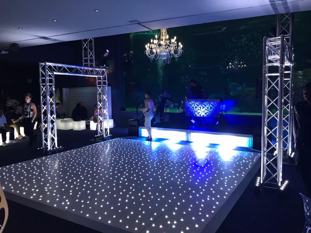 Starlit dance floor and event production
