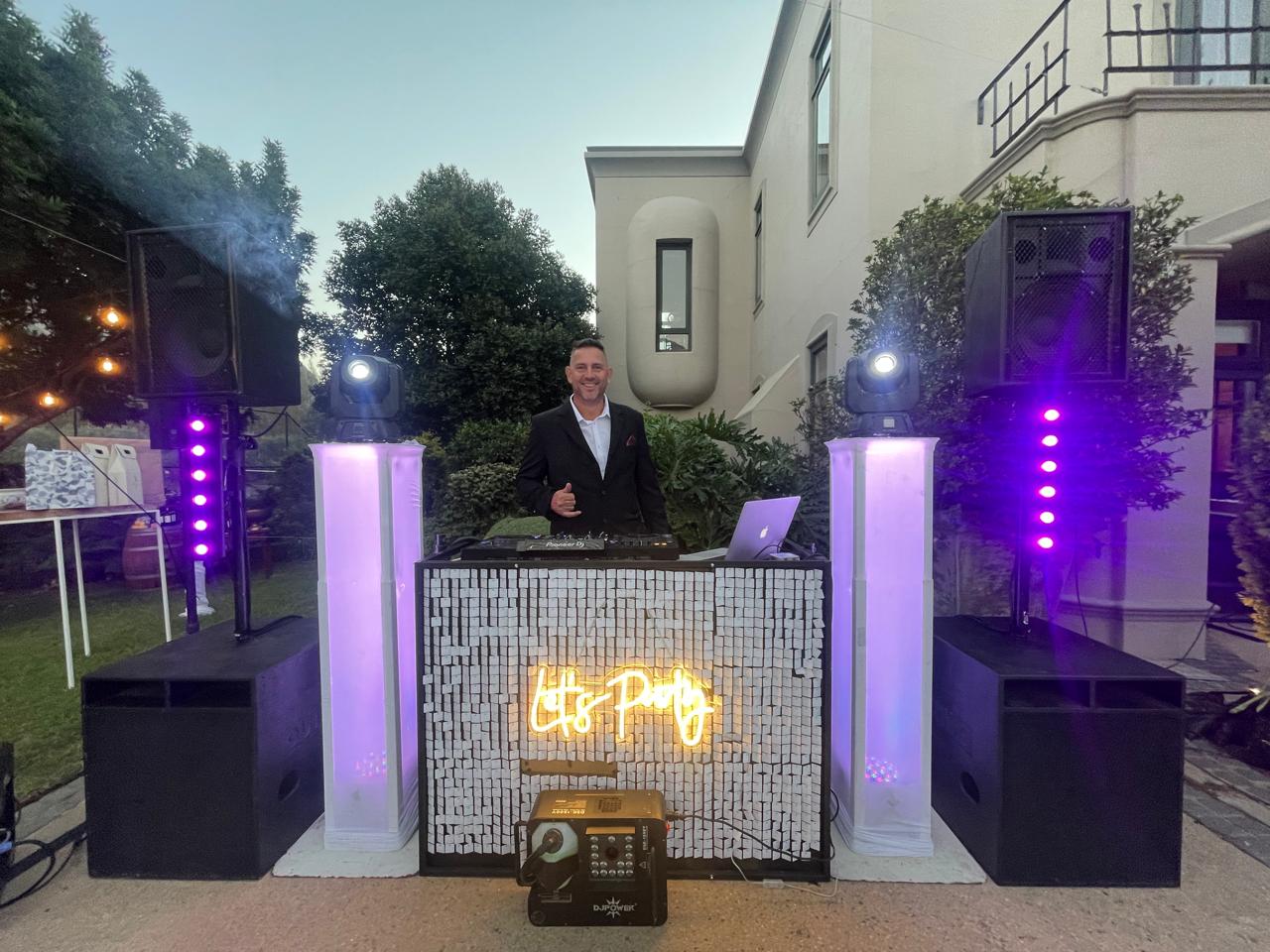 DJ booth at an elegant private event